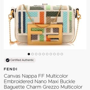 Fendi Multicolor Embroidered Mini Bag